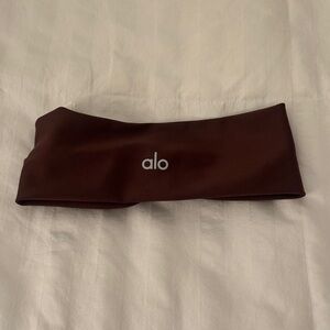 ALO no grip Yoga Chocolate Brown Headband